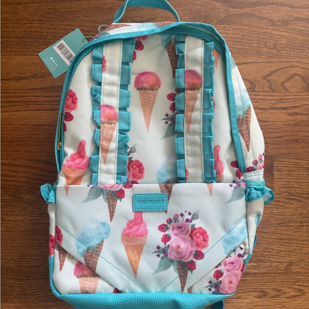 Posh Peanut Sophia Ice Cream Kids Backpack NWT